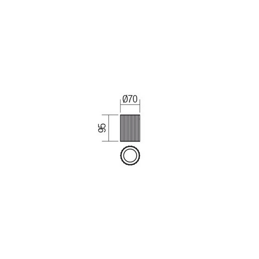 Redo 01-2554 - Spot DELPHI 1xGU10/7W/230V, diâmetro de 7 cm, branco