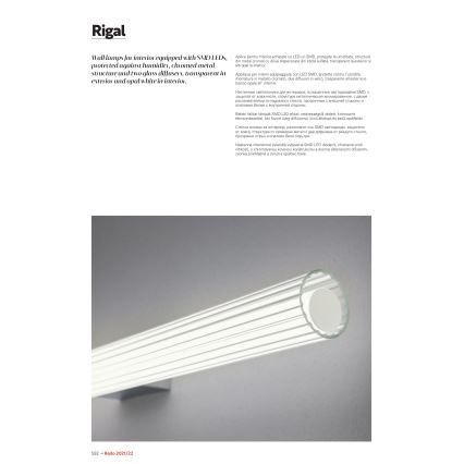 Redo 01-2592 - Iluminação LED para espelho de casa de banho RIGAL LED/18W/230V 91 cm CRI 90 IP44 cromo brilhante/branco