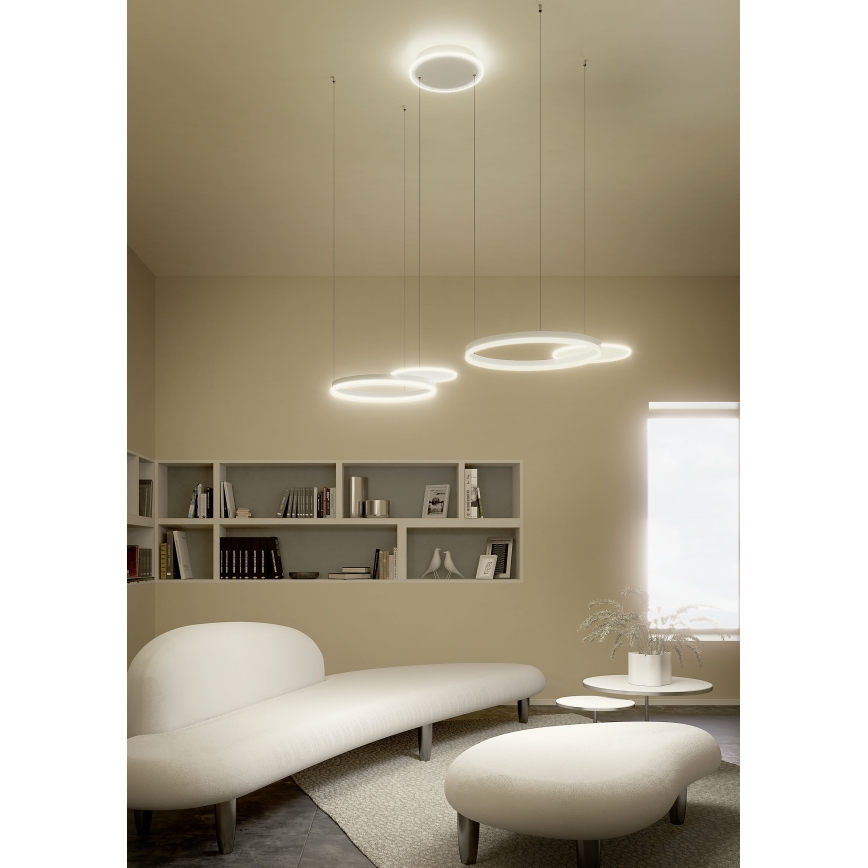 Redo 01-2605 - Lustre LED dimerizável suspenso por cabo SIGUA LED/99W/230V CRI 90 branco