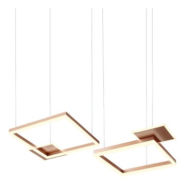 Redo 01-2613 - Lustre LED regulável suspenso por cabo SIGUA LED/110W/230V CRI 90 castanho