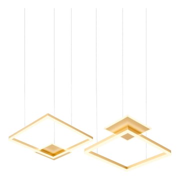 Redo 01-2615 - Lustre suspenso em cabo regulável por dimmer SIGUA LED/137W/230V CRI 90 dourado
