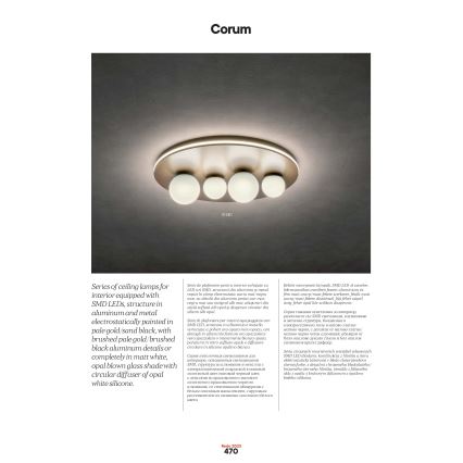 Redo 01-2657 - Luminária de teto LED CORUM LED/48W/230V 3000K CRI 90 branca