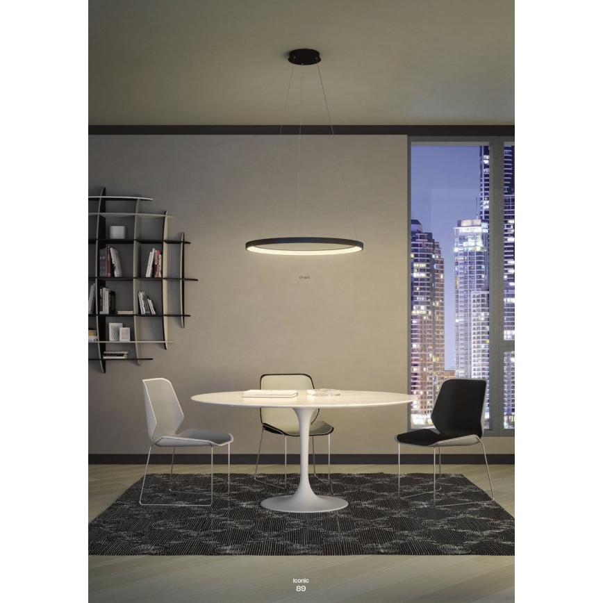 Redo 01-2676 - Candelabro suspenso LED com regulação ICONIC LED/60W/230V diâmetro 78 cm dourada