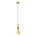 Redo 01-2710 - Candeeiro suspenso KILT 1xE27/42W/230V diâmetro 12 cm dourado