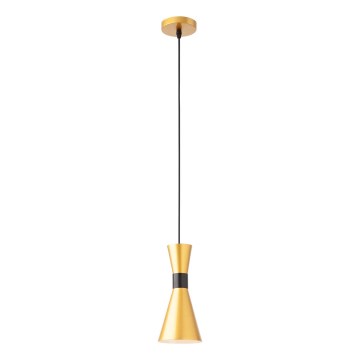 Redo 01-2710 - Candeeiro suspenso KILT 1xE27/42W/230V diâmetro 12 cm dourado