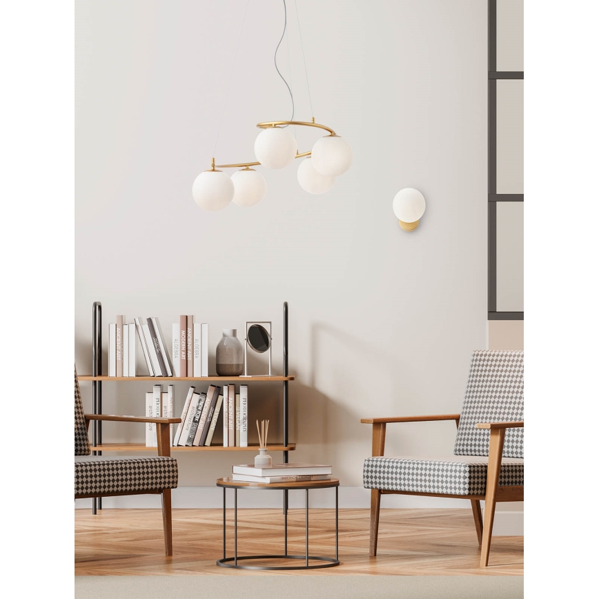 Redo 01-2713 - Iluminação de parede VOLLEY 1xE14/28W/230V dourado