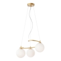 Redo 01-2715 - Candelabro suspenso VOLLEY 3xE14/28W/230V dourada