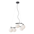 Redo 01-2720 - Candelabro suspenso VOLLEY 5xE14/28W/230V preto