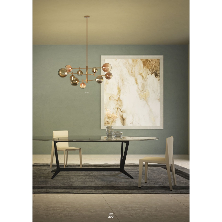 Redo 01-2781 - Candelabro suspenso ROY 10xG9/10W/230V