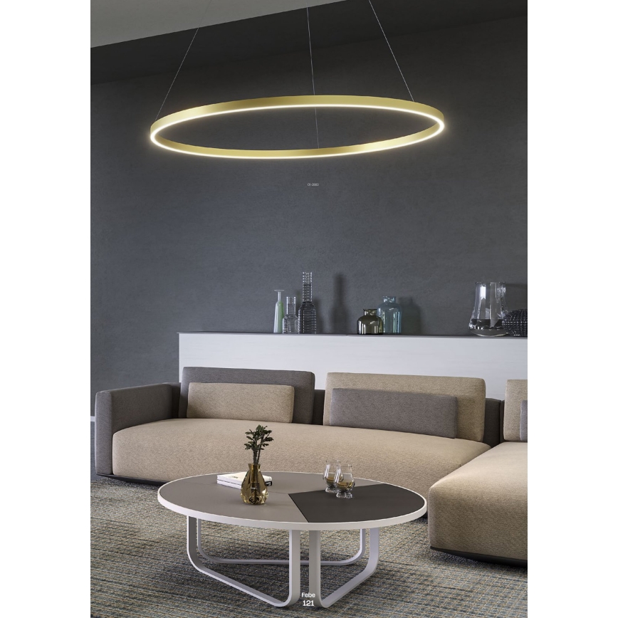 Redo 01-2891 - Candelabro suspenso LED com regulação FEBE LED/62W/230V preto