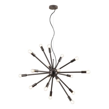 Redo 01-2936 - Candeeiro suspenso STELLAR 18xE14/25W/230V preto