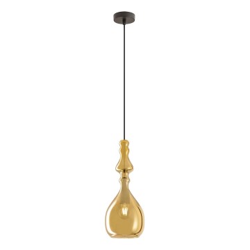 Redo 01-2937 - Lustre suspenso por cabo AMBIX 1xE27/42W/230V, diâmetro 18 cm, dourado