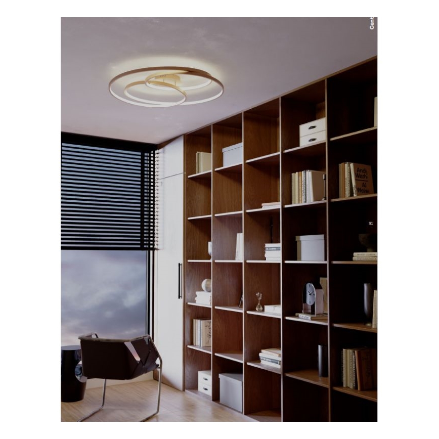 Redo 01-2973 - Iluminação de teto LED CENTRIX LED/92W/230V bronze