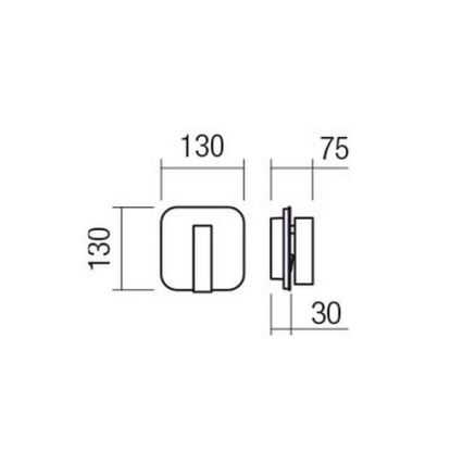 Redo 01-2977 - Luminária de parede LED QUDA LED/6W/230V + LED/3W 3000K CRI 90 USB dourada