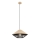 Redo 01-3007 - Lustre pendente em cabo GRILL 1xE27/42W/230V, diâmetro 39,6 cm, preto/bege