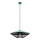 Redo 01-3010 - Lustre suspenso por cabo GRILL 1xE27/42W/230V Ø 49,5 cm preto/turquesa