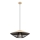Redo 01-3011 - Lustre suspenso por cabo GRILL 1xE27/42W/230V diâmetro 49,5 cm preto/bege