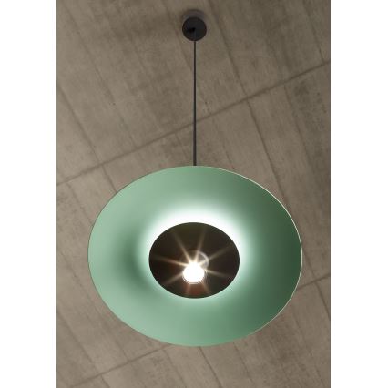 Redo 01-3019 - Lustre LED suspenso por cabo LARS LED/14W/230V + LED/10W Ø 60 cm CRI 90 verde