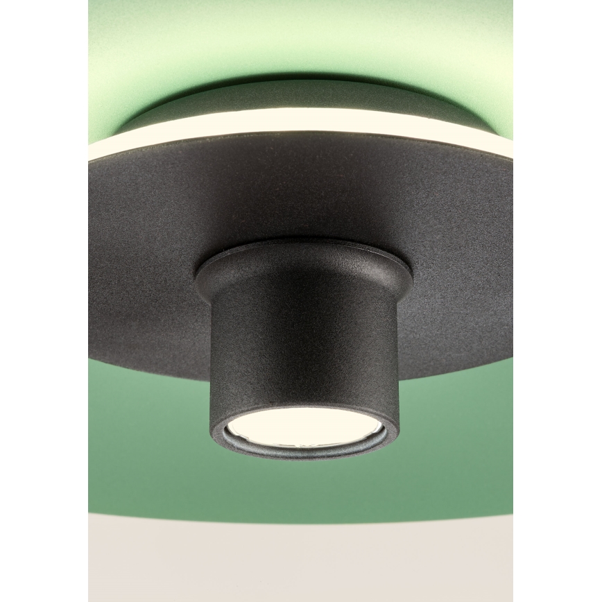Redo 01-3019 - Lustre LED suspenso por cabo LARS LED/14W/230V + LED/10W Ø 60 cm CRI 90 verde