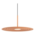 Redo 01-3045 - Lustre LED suspenso em cabo LAKE LED/13W/230V CRI 90 Ø 50 cm laranja