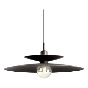 Redo 01-3051 - Lustre em cabo GUNNAR 1xE27/42W/230V Ø 50 cm preto