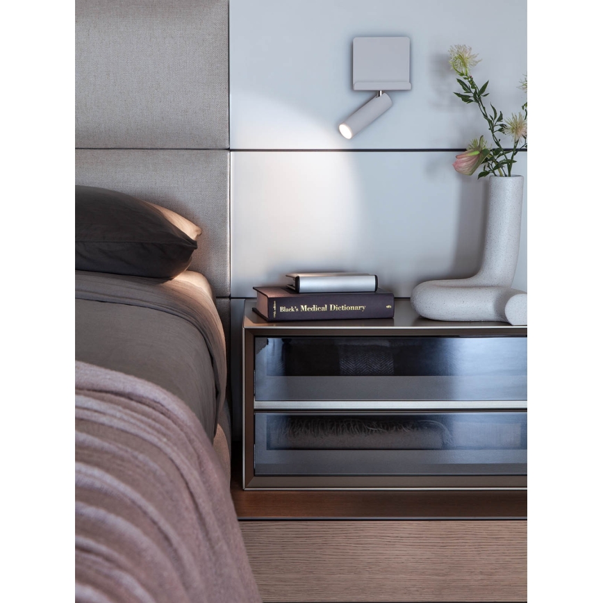 Redo 01-3083 - Foco de parede LED PANEL LED/3,5W/230V USB branco