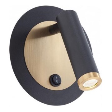 Redo 01-3090 - Foco de parede LED CLOSER LED/6W/230V preto