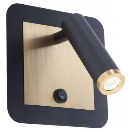 Redo 01-3092 - Foco de parede LED CLOSER LED/6W/230V preto