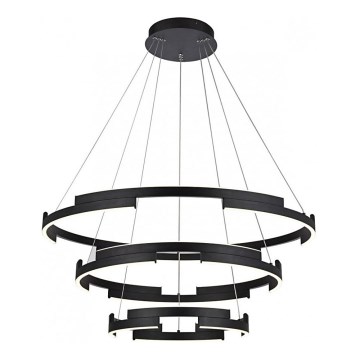 Redo 01-3182 - Candelabro suspenso LED com regulação CASTLE LED/80W/230V preto