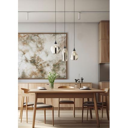 Redo 01-3189 - Candelabro suspenso TANNER 1xE14/28W/230V diâmetro 12 cm