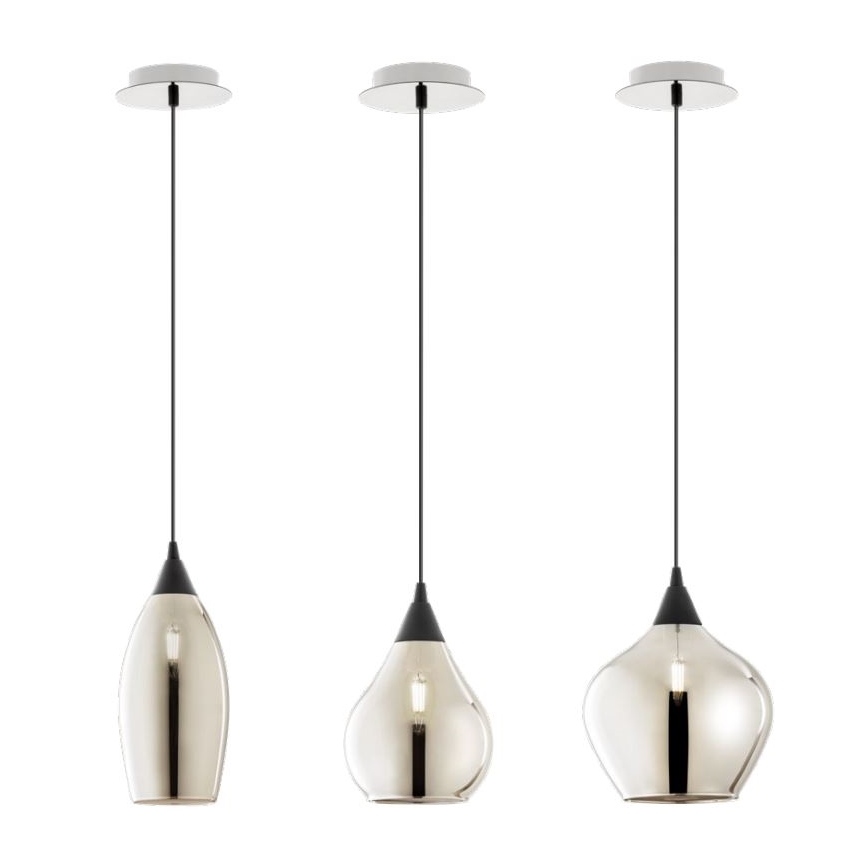 Redo 01-3190 - Candelabro suspenso TANNER 1xE14/28W/230V diâmetro 15 cm