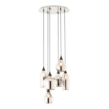 Redo 01-3194 - Candeeiro suspenso TANNER 6xE14/28W/230V diâmetro 47,2 cm