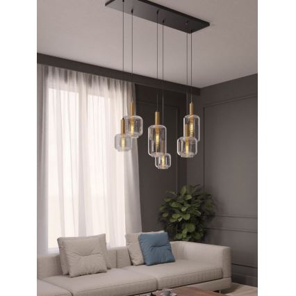 Redo 01-3215 - Candelabro suspenso BRINA 6xE27/23W/230V