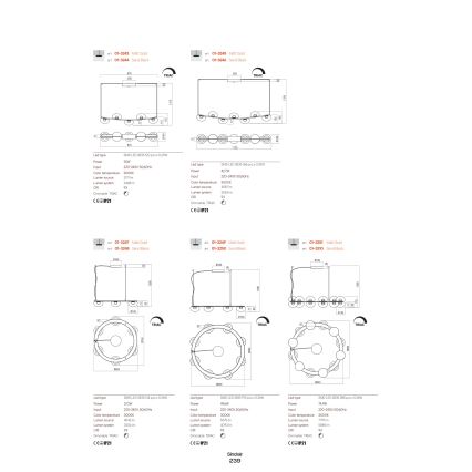 Redo 01-3239 - Luminária de parede LED SINCLAIR LED/6,5W/230V CRI 93 IP21 dourada