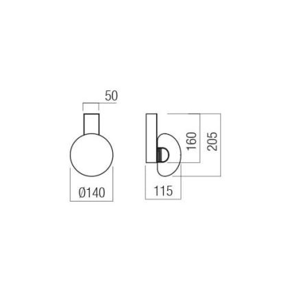 Redo 01-3239 - Luminária de parede LED SINCLAIR LED/6,5W/230V CRI 93 IP21 dourada