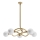 Redo 01-3258 - Lustre com haste CONFUSIO 5xE14/28W/230V Ø 96 cm dourado