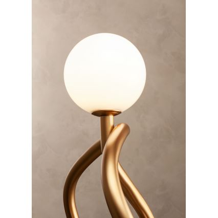 Redo 01-3258 - Lustre com haste CONFUSIO 5xE14/28W/230V Ø 96 cm dourado