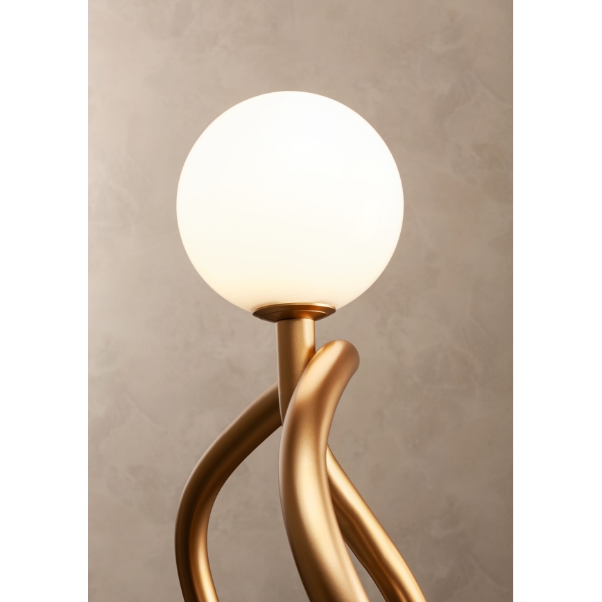 Redo 01-3258 - Lustre com haste CONFUSIO 5xE14/28W/230V Ø 96 cm dourado