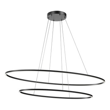Redo 01-3343 - Lustre suspenso dimerizável em cabo LEO LED/115W/230V 3000/4000K CRI 90 60x130 cm preto
