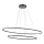 Redo 01-3343 - Lustre suspenso dimerizável em cabo LEO LED/115W/230V 3000/4000K CRI 90 60x130 cm preto