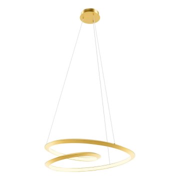 Redo 01-3377 - Lustre LED regulável suspenso por cabo STORM LED/60W/230V 3000/4000/6000K CRI 90 Ø 80 cm dourado
