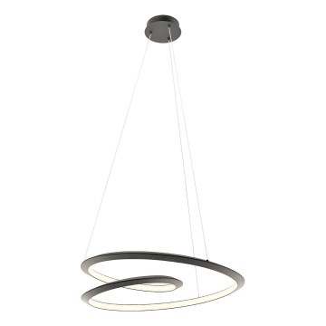 Redo 01-3378 - Lustre suspenso dimerizável em cabo STORM LED/60W/230V 3000/4000/6000K CRI 90 diâmetro 80 cm preto