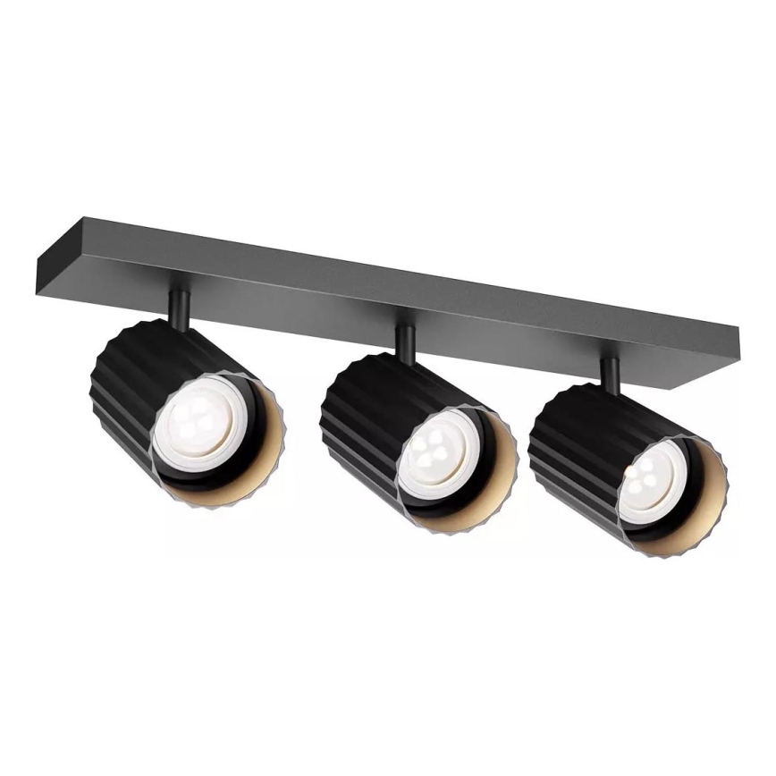 Redo 01-3406 - Candeeiro de focos DELPHI 3xGU10/7W/230V preto