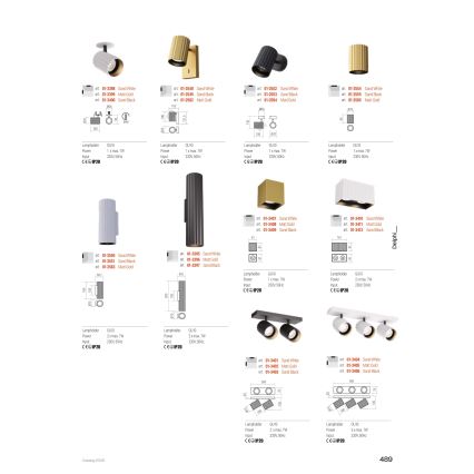 Redo 01-3406 - Candeeiro de focos DELPHI 3xGU10/7W/230V preto