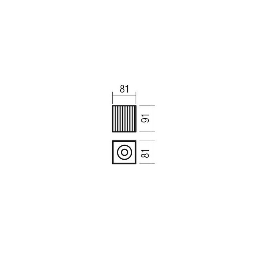 Redo 01-3408 - Spot orientável DELPHI 1xGU10/7W/230V 8,1x8,1 cm dourado