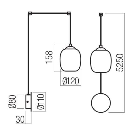 Redo 01-3484 - Aplique de parede LED KHADI LED/6W/230V CRI 90 Ø 12 cm preto/fumê