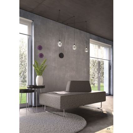 Redo 01-3485 - Candeeiro de parede LED dimerizável KHADI 3xLED/5,5W/230V CRI 90 Ø 12 cm preto/fumado