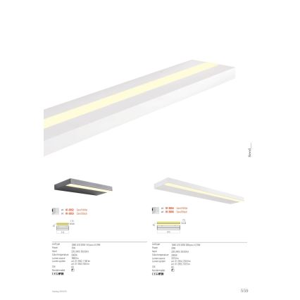 Redo 01-3555 - Iluminação de parede LED SEED LED/30W/230V preto