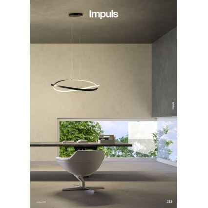 Redo 01-3617 - Candeeiro pendente LED dimerizável em cabo IMPULS LED/38W/230V preto