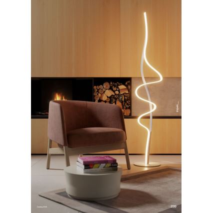 Redo 01-3625 - Candeeiro de pé LED dimerizável IMPULS LED/36W/230V, dourado